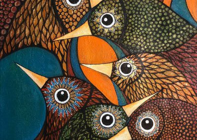 Aves de Color | Farbenfrohe Vögel | 60 x 70 | Copyright URPI
