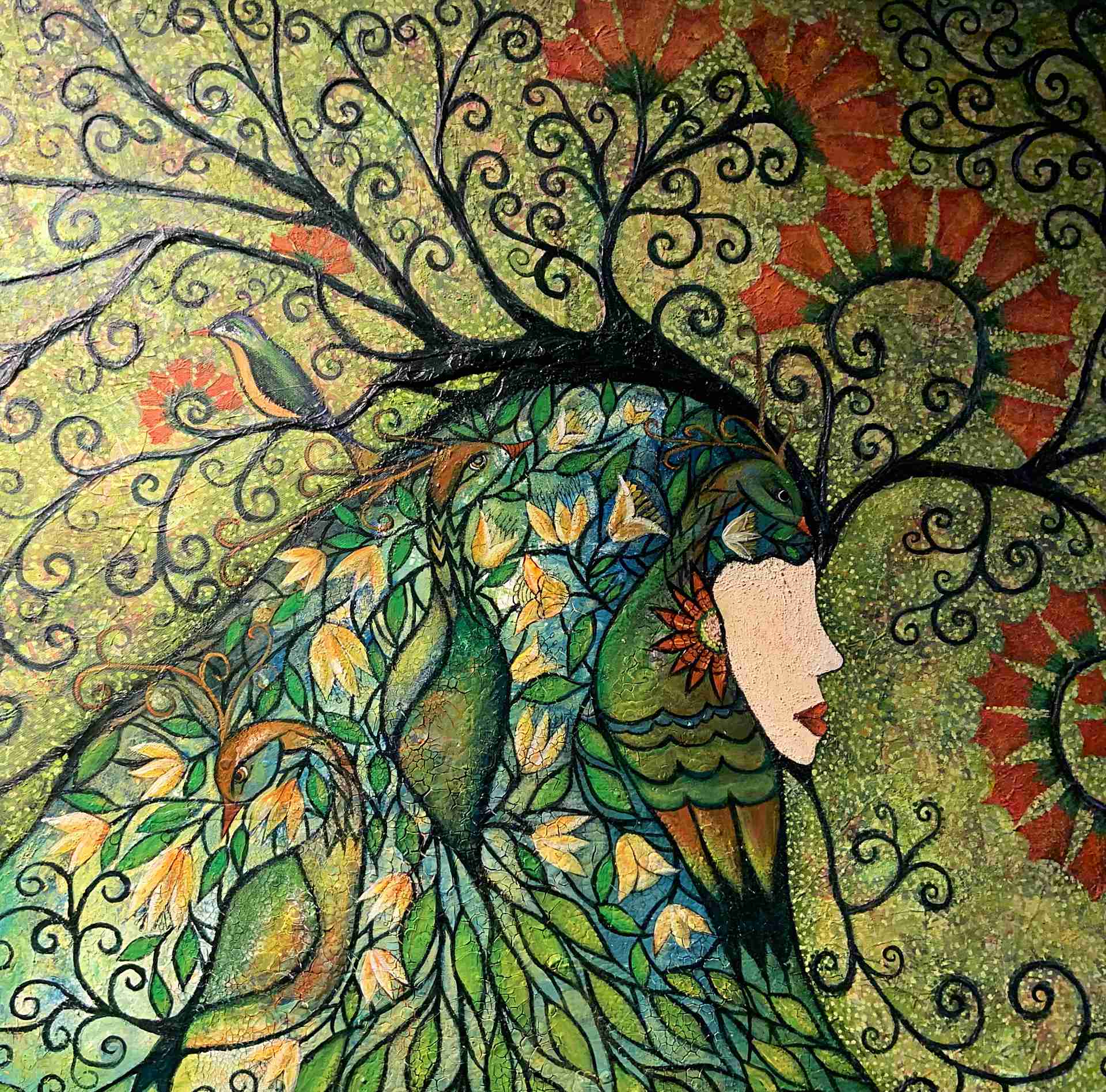 Madre Gaia | Mutter Erde | 80 x 80 | Copyright URPI, 2024